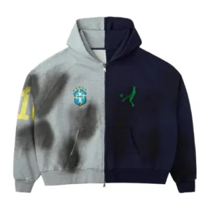 HMDD Arnold Palmer Zip Up Hoodie Navy Blue Grey