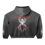 HMDD BLACK WIDOW ZIP UP HOODIE BACK