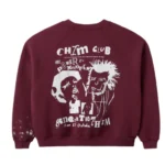 HMDD Burgundy Club Crewneck Back