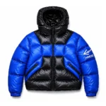 HMDD Cropped Puffer Jacket Blue Black