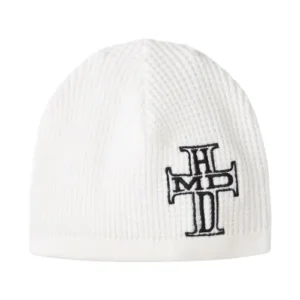 HMDD White Holy Cross Beanie